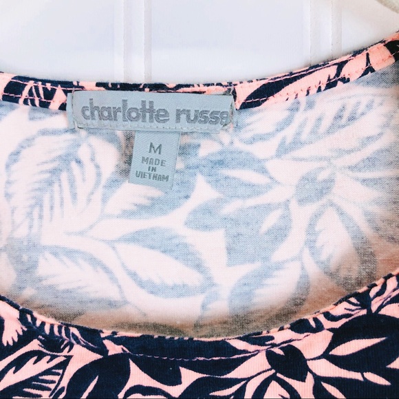 Charlotte Russe Coral Blue Crop Top - Picture 4 of 5